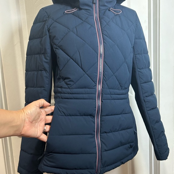 Tommy Hilfiger Women's Navy Puffer Jacket - Picture 2 of 5